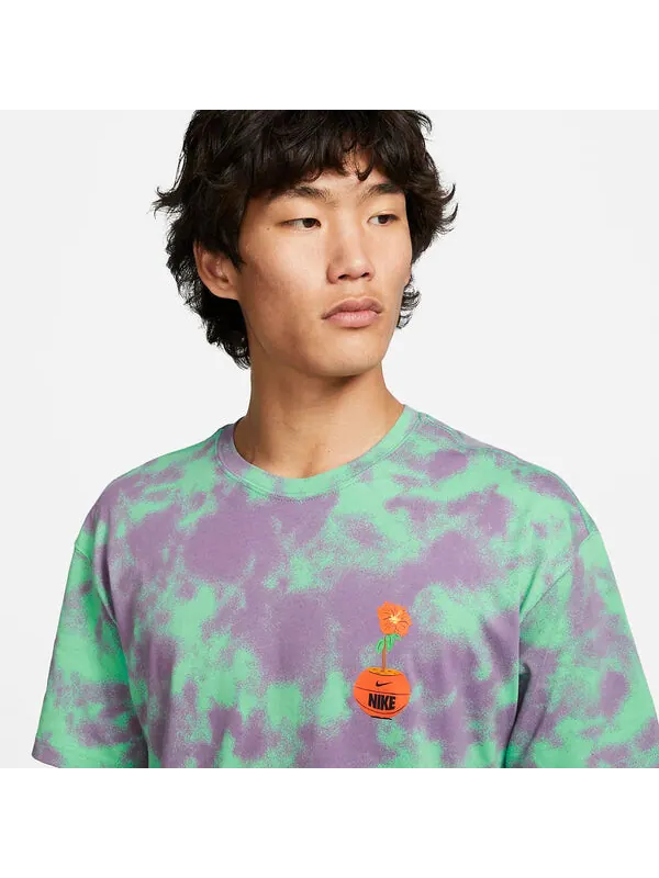 Футболка Nike Max90 Just Do It Basketball T-Shirt 'Green Purple' — изображение 2 из 4, зеленый/мульти