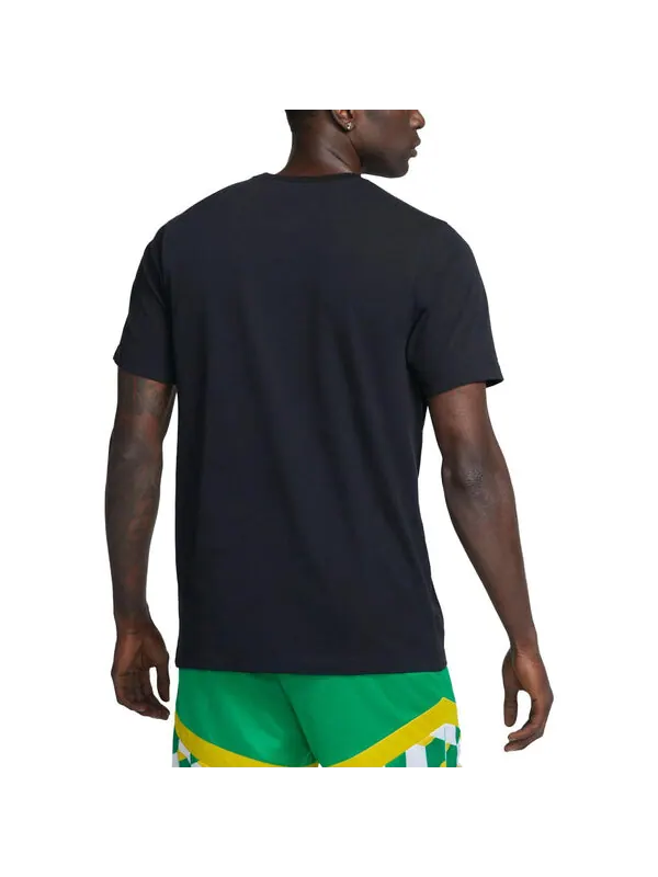 Футболка Nike Dri-FIT Basketball T-Shirt 'Black' — изображение 3 из 3, черный/мульти