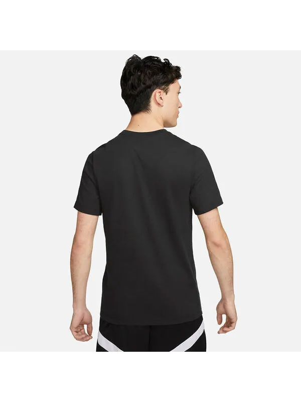Футболка dry fit basketball t-shirt 'black' Nike — изображение 3 из 3, черный/мульти