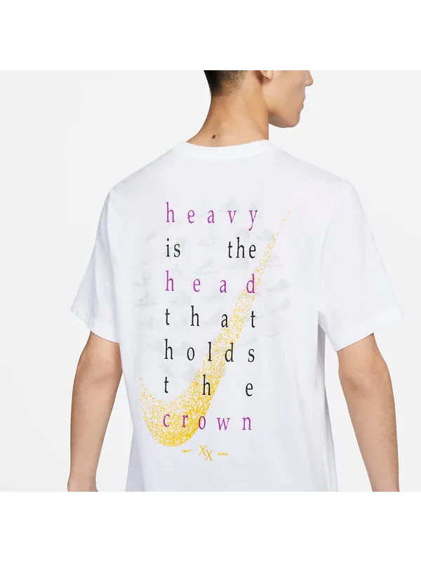 Футболка Nike Lebron James DRY-FIT T-shirt 'White' — изображение 3 из 3, белый