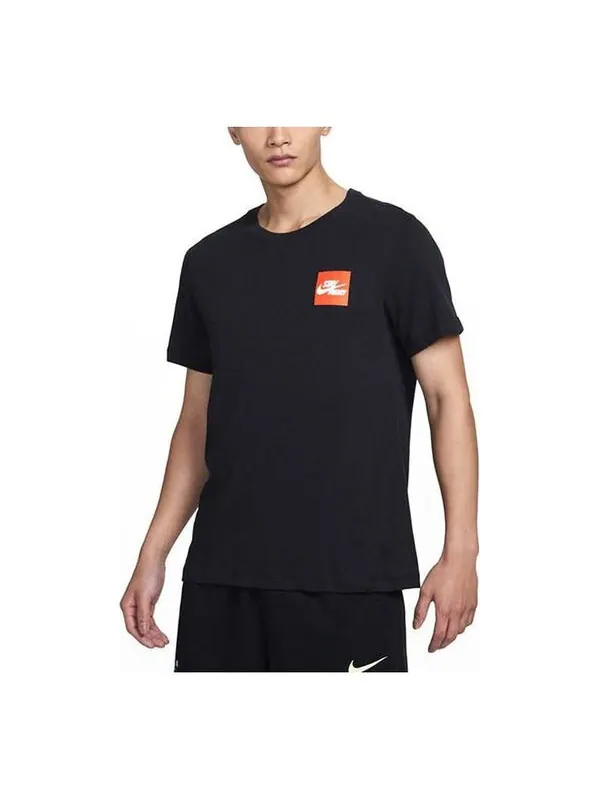 Футболка Nike Giannis Dri-Fit Basketball T-Shirt 'Black' — изображение 1 из 3, черный/мульти