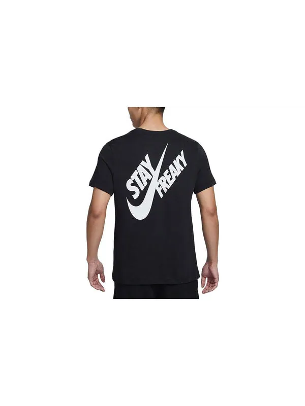 Футболка Nike Giannis Dri-Fit Basketball T-Shirt 'Black' — изображение 2 из 3, черный/мульти