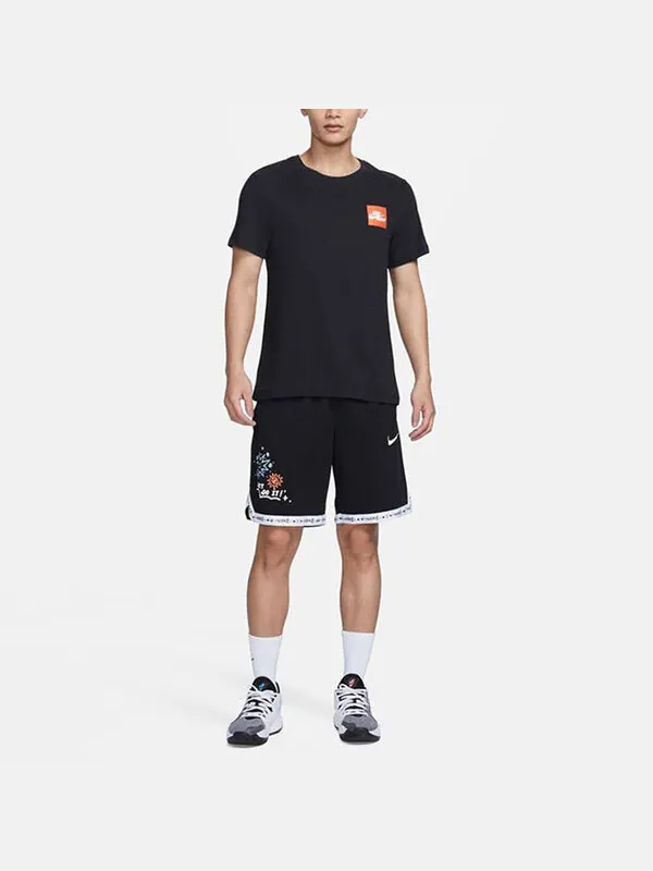 Футболка Nike Giannis Dri-Fit Basketball T-Shirt 'Black' — изображение 3 из 3, черный/мульти