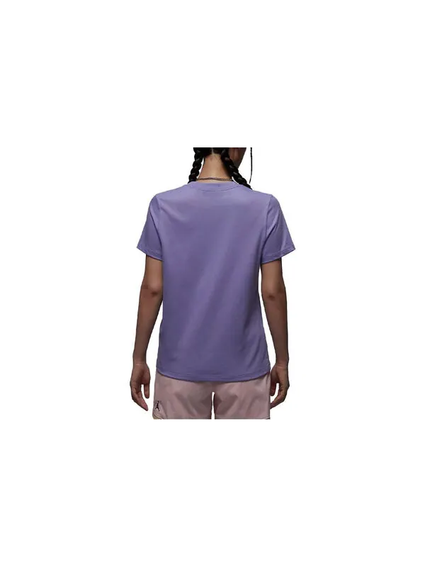 Футболка (WMNS) Air Jordan Make Them Look T-shirt 'Purple' — изображение 2 из 3, фиолетовый