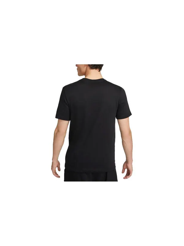 Футболка Nike Dri-FIT Running T-Shirt 'Black' — изображение 3 из 3, черный