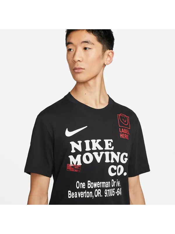 Футболка Nike Dri-FIT Training T-Shirt 'Black' — изображение 2 из 3, черный/мульти