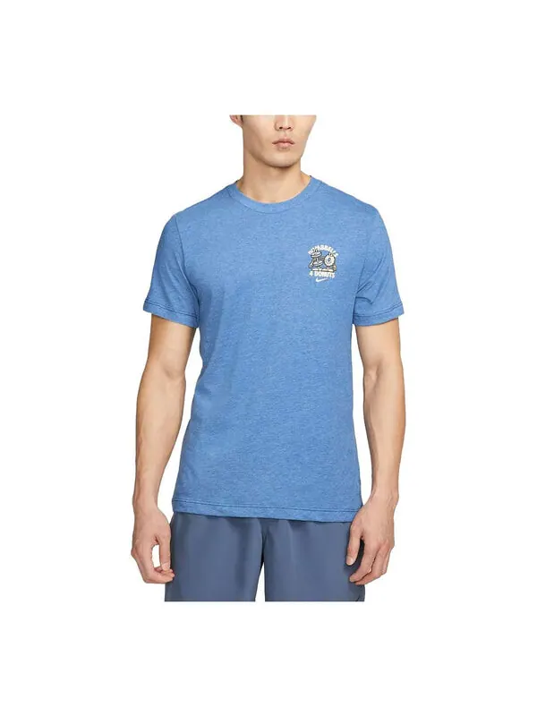 Футболка Nike Dri-fit Training T-Shirt 'Blue' — изображение 1 из 3, синий/мульти