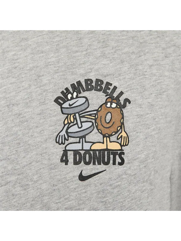 Футболка Nike Dumb-Bell T-Shirt 'Grey' — изображение 3 из 3, серый/мульти