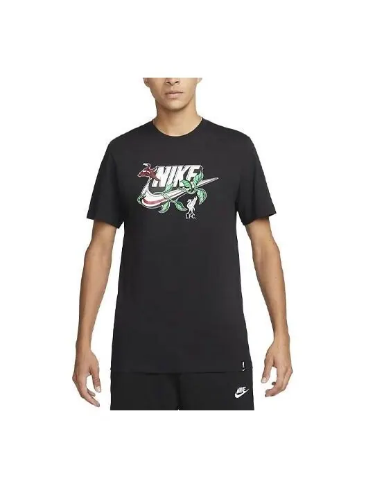 Футболка Nike Liverpool Futura T-Shirt 'Black' — изображение 1 из 4, черный/мульти