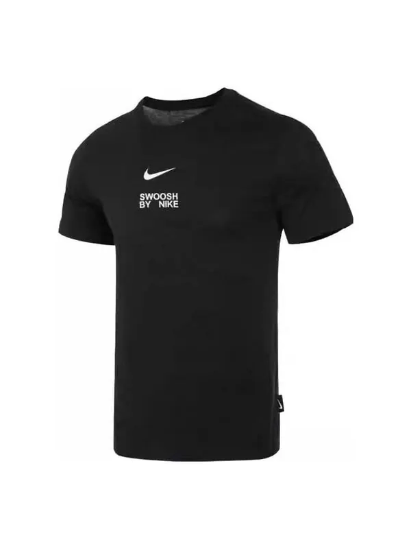 Футболка Nike Swoosh T-Shirt 'Black' — изображение 1 из 4, черный/мульти