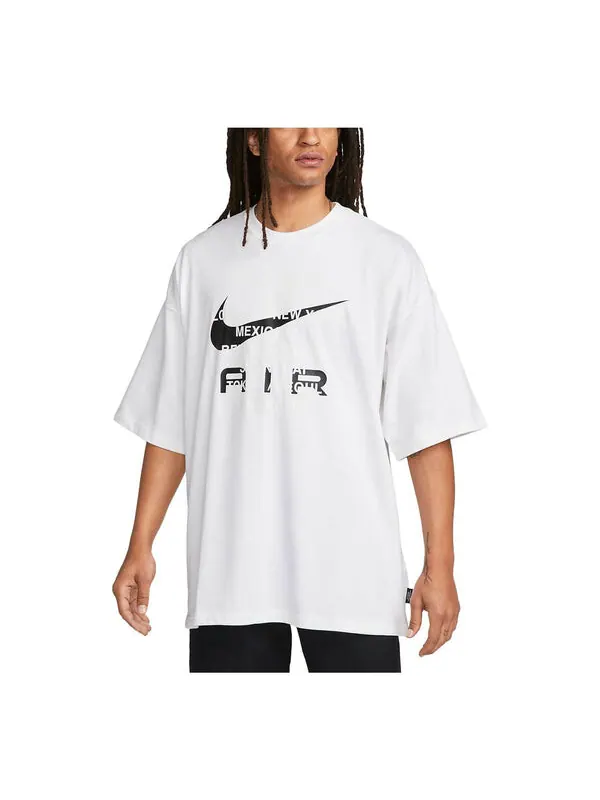 Футболка Nike Sportswear T-Shirt 'White' — изображение 1 из 4, белый/мульти