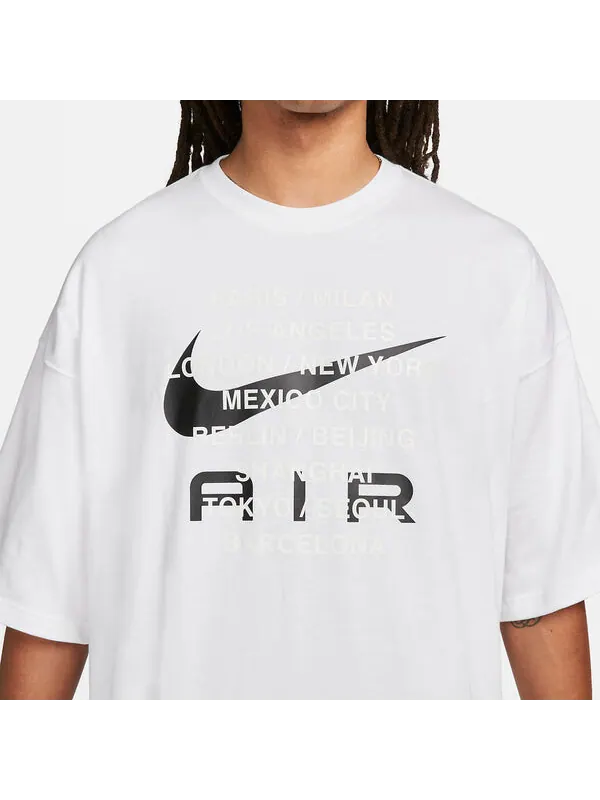 Футболка Nike Sportswear T-Shirt 'White' — изображение 2 из 4, белый/мульти