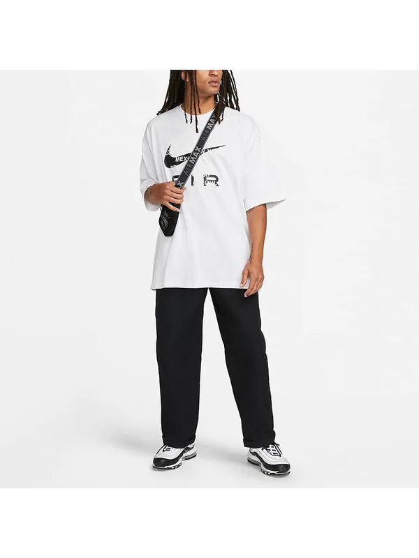 Футболка Nike Sportswear T-Shirt 'White' — изображение 3 из 4, белый/мульти