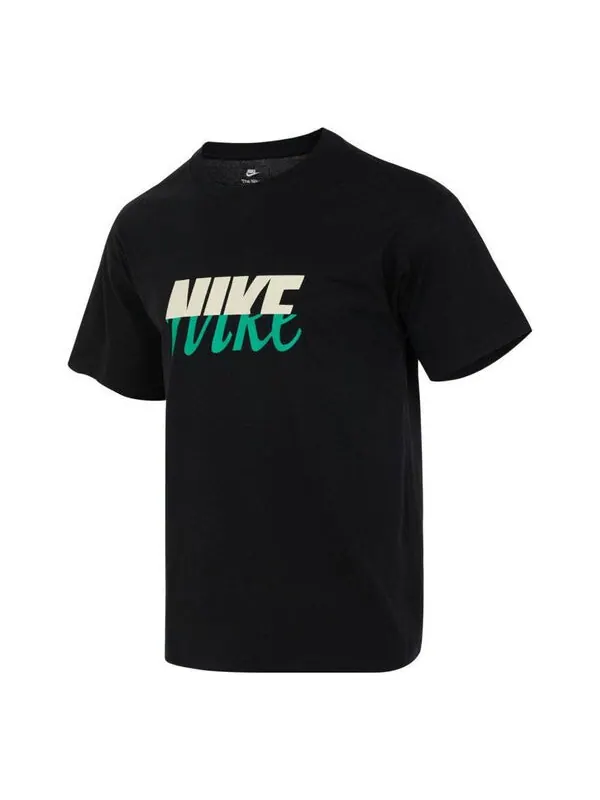 Футболка Nike Sportswear Max90 T-Shirt 'Black' — изображение 1 из 3, черный/мульти