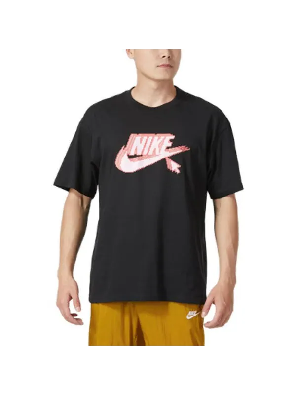 Футболка спортивная одежда max90 футболка Nike — изображение 3 из 4, черный/мульти