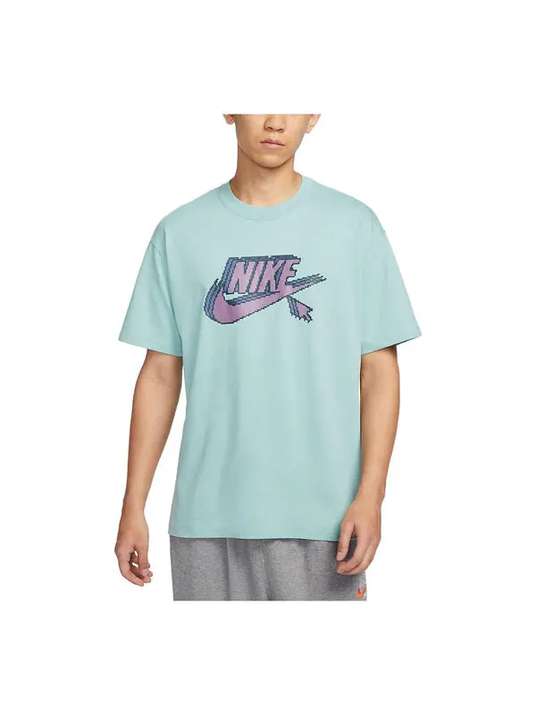 Футболка Nike Sportswear T-Shirt 'Green Purple' — изображение 1 из 3
