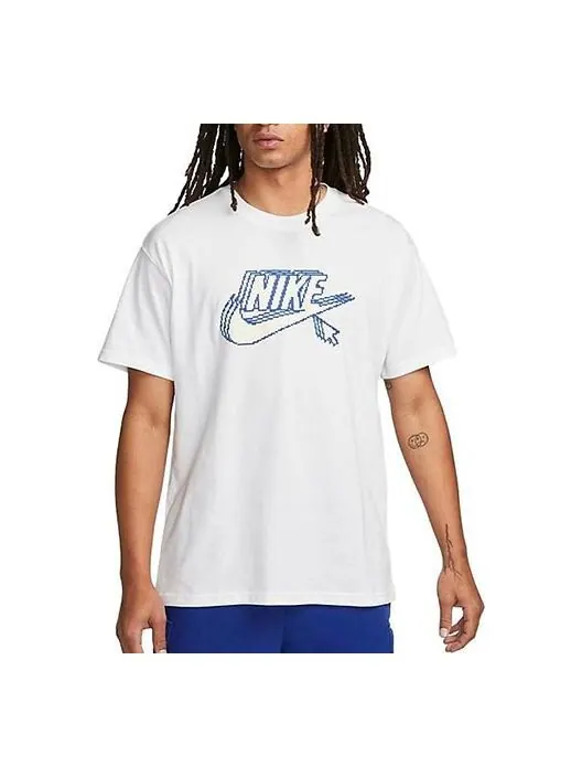 Футболка Nike Sportswear Max90 T-Shirt 'White' — изображение 1 из 4, белый/мульти