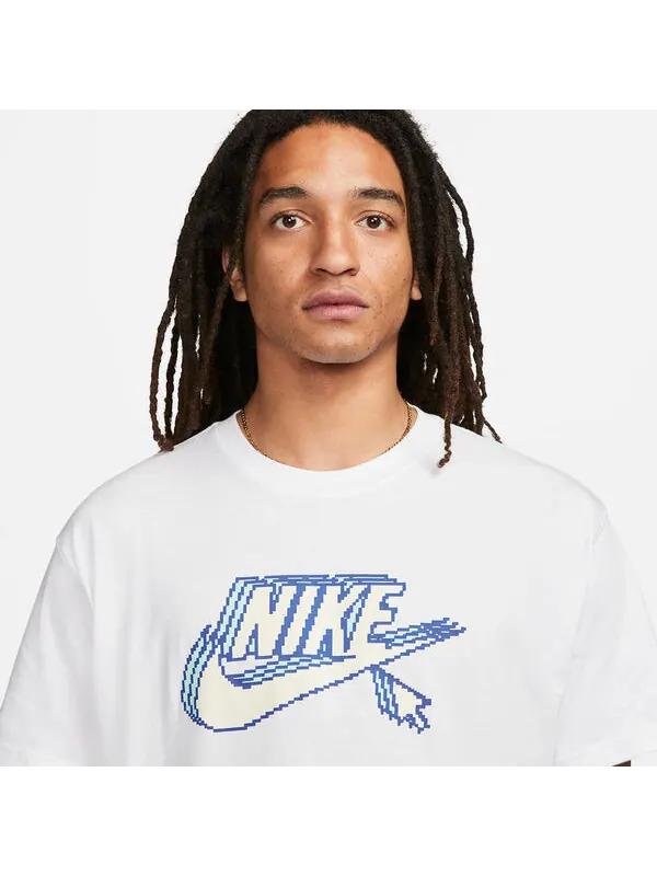 Футболка Nike Sportswear Max90 T-Shirt 'White' — изображение 2 из 4, белый/мульти