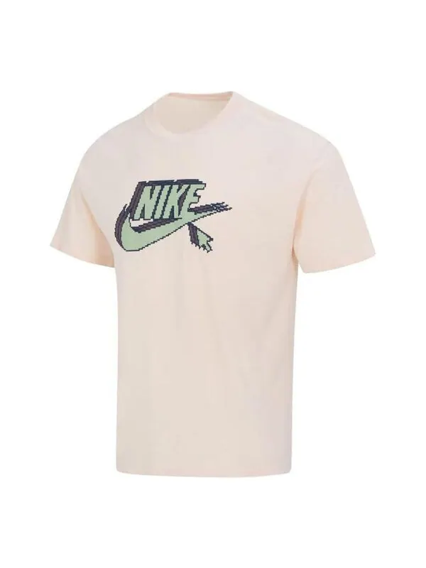 Футболка Nike Sportswear T-Shirt 'Khaki' — изображение 1 из 3, хаки/мульти