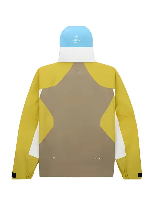 Куртка x nocta drake l'art balaclava tech jacket asia sizing 'yellow khaki' Nike — изображение 2 из 2, хаки///синий