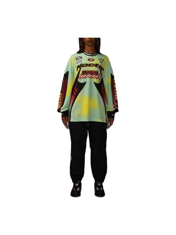 Футболка x nocta drake l'art drx long sleeve t-shirt 'multicolor' Nike — изображение 1 из 2, зеленый/мульти