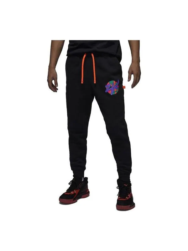 Штаны спортивные штаны с рисунком сион Air Jordan — изображение 1 из 4, черный