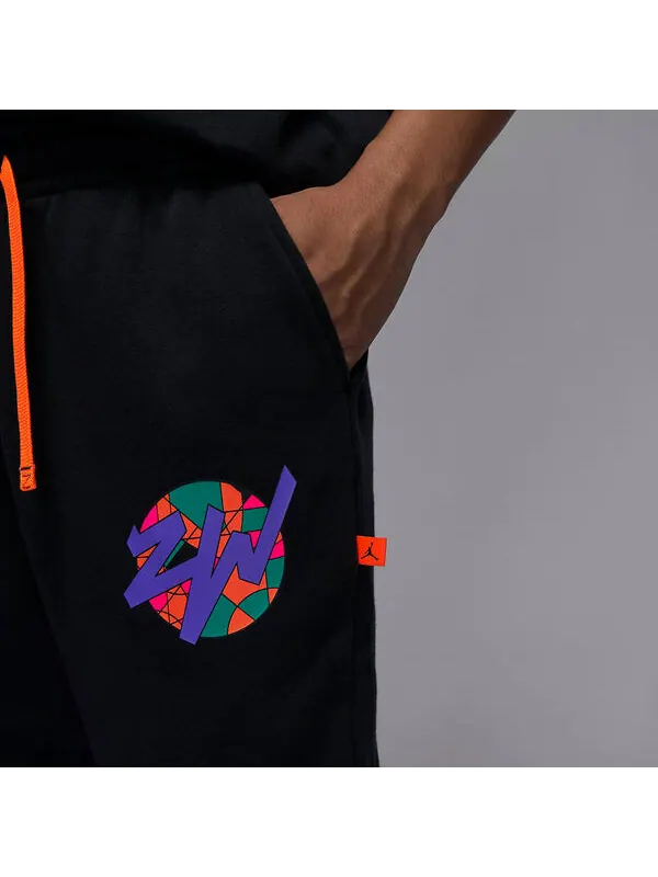 Штаны спортивные штаны с рисунком сион Air Jordan — изображение 2 из 4, черный