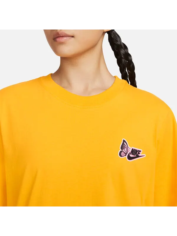 Футболка (WMNS) Nike Butterfly T-Shirt 'Yellow' — изображение 2 из 3, желтый/черный