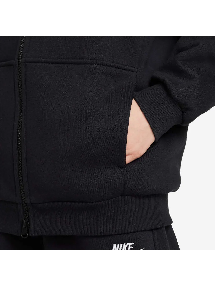 Худи (PS) Nike Oversized Full-Zip Hoodie 'Black' — изображение 3 из 5, черный