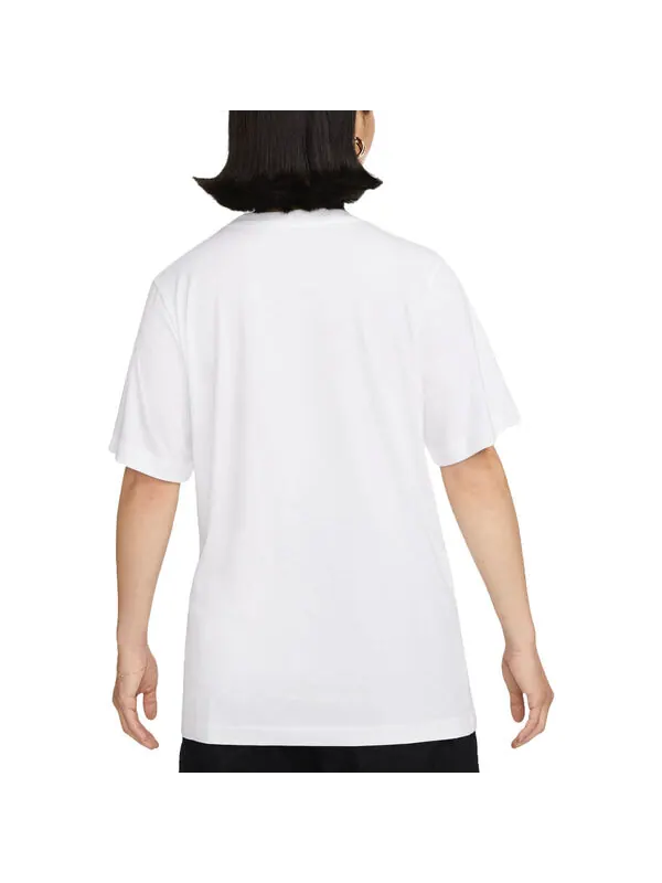 Футболка sportswear small swoosh t-shirt asia sizing 'white' Nike — изображение 2 из 2, белый/черный