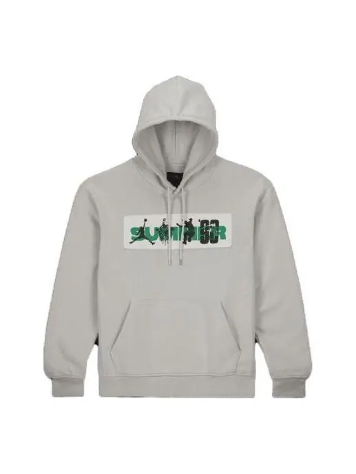Толстовка Air Jordan x UNION x Bephies Beauty Supply Fleece Hoodies 'Grey Fog' — изображение 1 из 4, серый//зеленый/черный