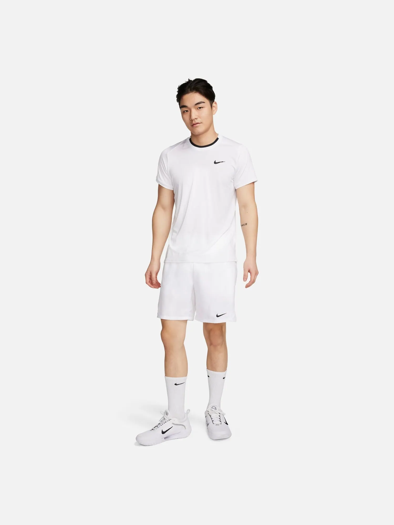 Футболка Nike Court Advantage Dri-FIT Tennis T-Shirt 'White' — изображение 3 из 4, белый