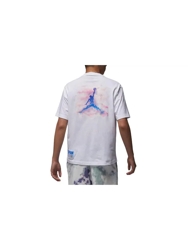 Футболка с логотипом dongdan Air Jordan — изображение 2 из 3, белый/фиолетовый