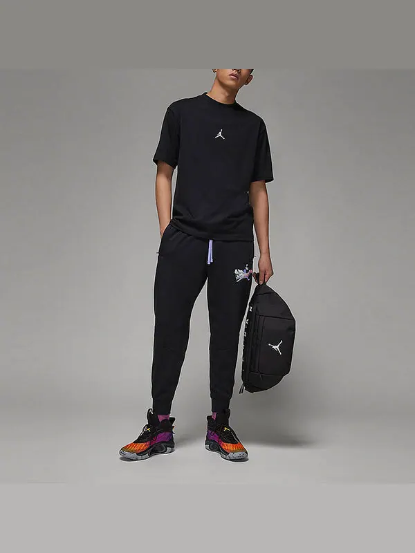 Штаны dri fit dongdan logo брюки Air Jordan — изображение 3 из 4, черный/белый
