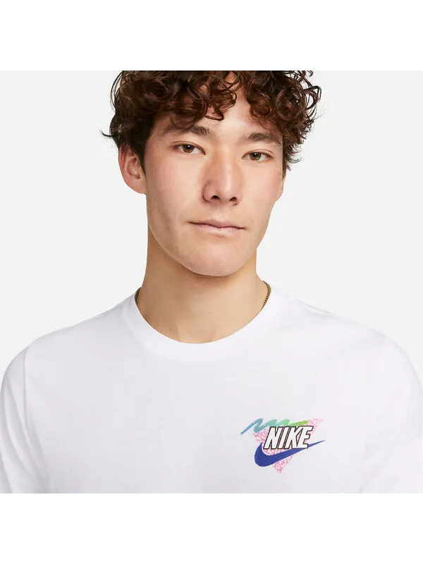 Футболка Nike Pug Logo T-Shirt 'White' — изображение 2 из 4, белый/мульти
