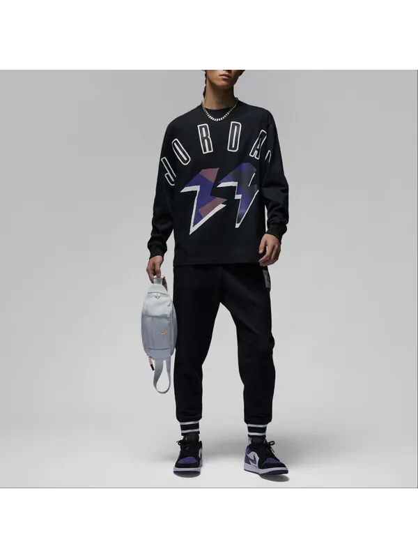 Футболка Flight MVP футболка с длинным рукавом Air Jordan — изображение 3 из 3, черный