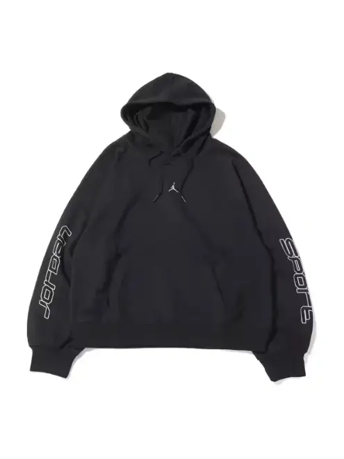 Толстовка Air Jordan Sport Graphic Fleece Hoodie Asia Sizing 'Black' — изображение 1 из 4, черный