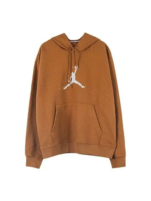 Толстовка Air Jordan Essentials Holiday Fleece Pullover Hoodie 'Light British Tan Sail' — изображение 1 из 4, светлый бежевый