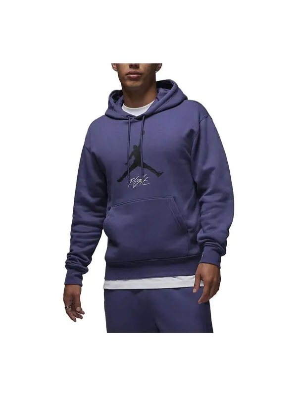 Толстовка Air Jordan Essentials Fleece Hoodie 'Purple' — изображение 1 из 4, фиолетовый