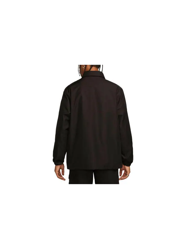 Куртка Nike Authentics Lined Coaches Jacket 'Black' — изображение 2 из 3, черный