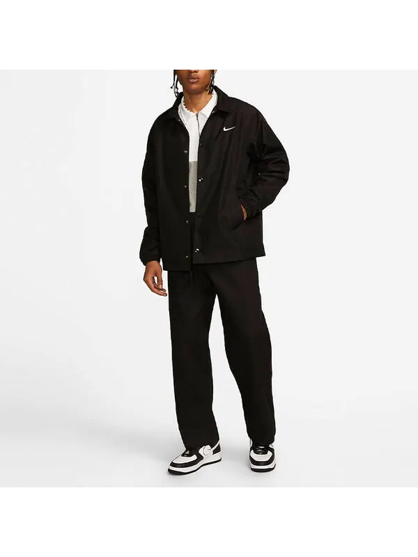 Куртка Nike Authentics Lined Coaches Jacket 'Black' — изображение 3 из 3, черный