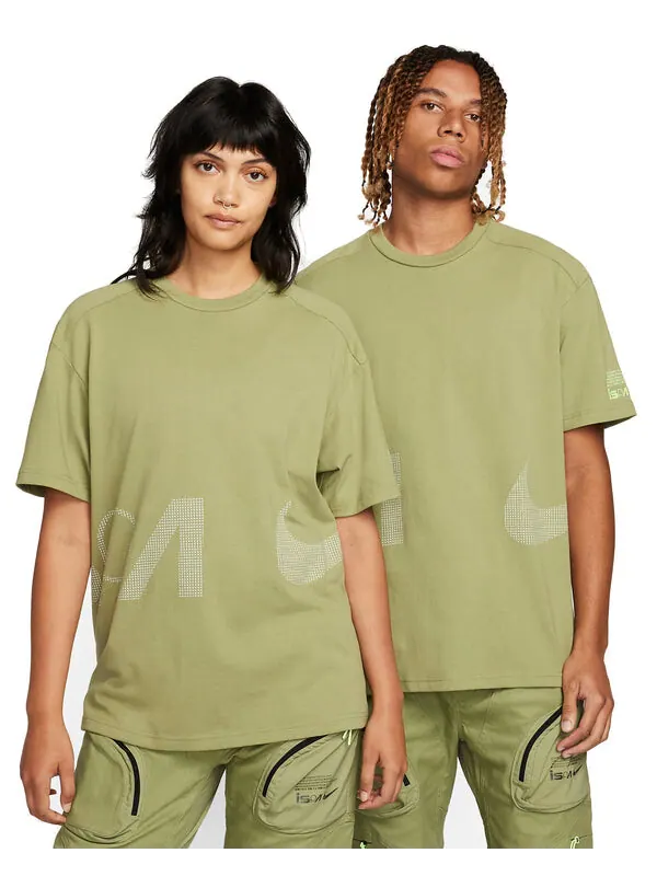 Футболка Nike ISPA Short-Sleeve T-Shirt 'Green' — изображение 2 из 3, зеленый/мульти