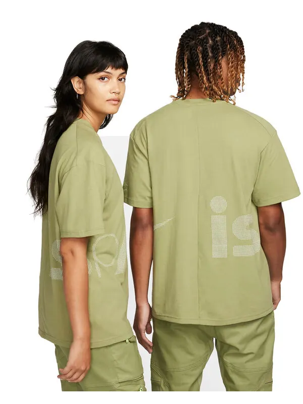 Футболка Nike ISPA Short-Sleeve T-Shirt 'Green' — изображение 3 из 3, зеленый/мульти
