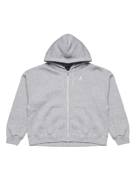 Толстовка (WMNS) Air Jordan Brooklyn Fleece Full-Zip Hoodie Asia Sizing 'Dark Grey Heather' — изображение 1 из 4