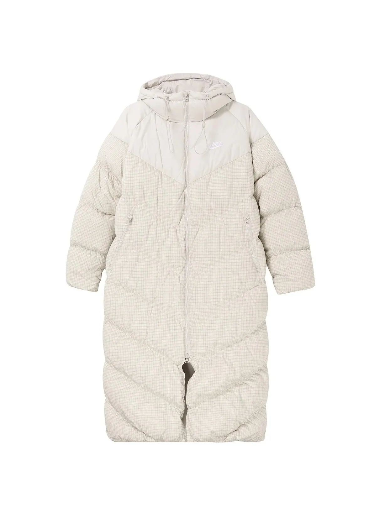 Пуховик Nike Sports Loose Casual Long Hooded — изображение 1 из 4, розовый