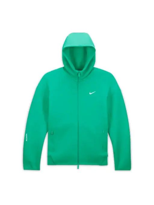 Толстовка Nike x NOCTA Tech Fleece Full Zip Hoodie 'Stadium Green' — изображение 1 из 4, зеленый