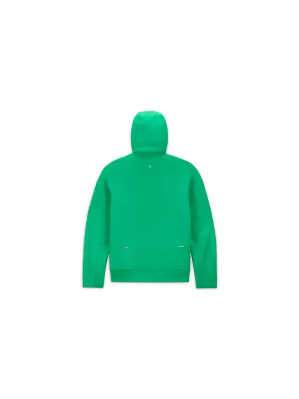 Толстовка Nike x NOCTA Tech Fleece Full Zip Hoodie 'Stadium Green' — изображение 2 из 4, зеленый