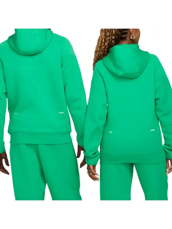 Толстовка Nike x NOCTA Tech Fleece Full Zip Hoodie 'Stadium Green' — изображение 4 из 4, зеленый