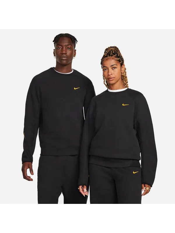 Рубашка x nocta drake tech флисовая толстовка Nike — изображение 2 из 4, черный