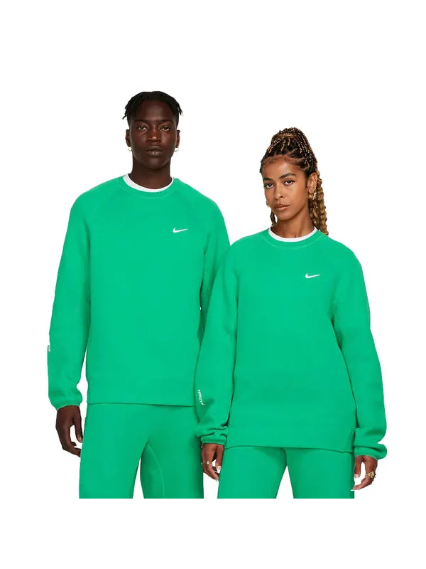 Свитера x nocta drake tech флисовая толстовка crew Nike — изображение 1 из 4, зеленый